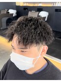 ツイストスパイラルパーマツイストパーマメンズマッシュパーマ