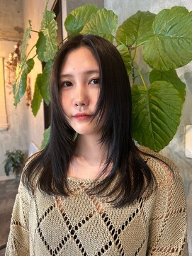 ボタン(botan) 【botan】レイヤーcut/赤みのないオリーブカラー