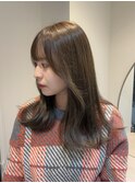 ブリーチなしベージュ/ ベージュカラー/ 透明感カラー