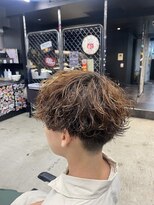 【ブリーチパーマ】波巻きパーマ
