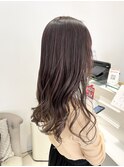 ラベンダーピンク　グラデーションカラー　ハイライト
