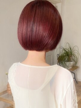 シエナ(CIENA) 【CIENA】パツッとボブ切りっぱなしボブ暖色カラーピンクカラー