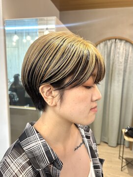 ロンドアジュール 横浜(Lond azur) ★マッシュショートデザインカラーがかわいい!アンブレラカラー