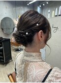☆結婚式お呼ばれヘアアレンジ/ゆるふわアレンジ☆