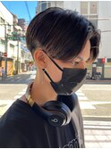 トランクスヘアセンターパートニュアンスパーマ韓国カルマパーマ