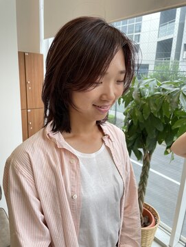 ピークス(PEAKS) ミディアムレイヤーくびれヘアレイヤーボブロブレイヤー恵比寿