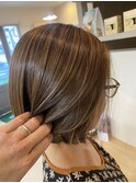 白髪ぼかしハイライト