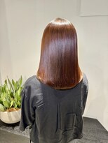サルファ ヘアデザイン 名古屋 丸の内(S.ALPHA HAIR DESIGN)&nbsp;ストレートヘア/縮毛矯正/サラサラ質感/ワンカールロブ