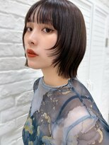 ソア 並木坂(Soa)&nbsp;韓国ボブ/切りっぱなしボブ/タッセルボブ/透明感カラー/Minori