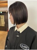 美髪矯正でつくるボブ　髪質改善　切りっぱなしボブ　表参道