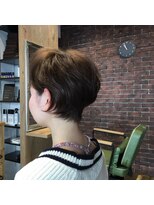 エドゥース(et DOUCE)&nbsp;ダークグレージュ×マニッシュショート◆30代40代50代60代