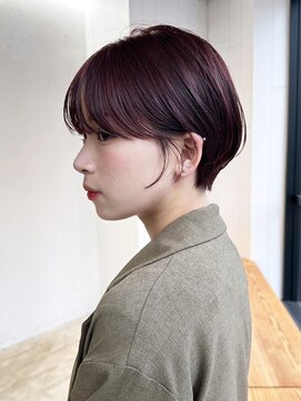 アイティーバイアルバム 八王子店(IT by ALBUM) 暗めカラー韓国ヘア前髪カットボブグレージュ_F40428