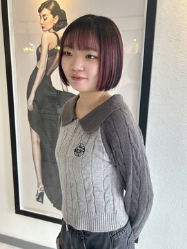 ヴィア 京都烏丸(Via) デザインカラー/髪質改善/プレイングカラー/ピンクパープル