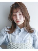 くびれヘア×レイヤーカット×マロンブラウン
