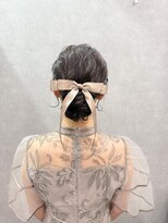 メゾンドムニ 恵比寿(Maison de MUNi)&nbsp;リボンが可愛いアップスタイル