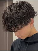 波巻きスパイラルツイストスパイラルパーママッシュメンズヘア