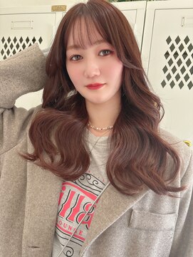 ルル 宇都宮(Loulou) ピンクベージュ×レイヤースタイル