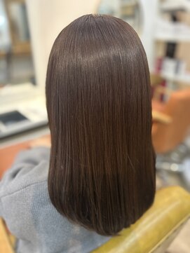 ニューラインギンザ(New-Line 銀座) 艶髪ロング　アッシュブラウン