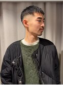 メンズクロップスキンフェードバズビジネススタイル