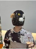 成人式 ヘアセット 和装ヘア ボブ　 20代 