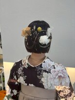 マップデザイン(map design)&nbsp;成人式 ヘアセット 和装ヘア ボブ　 20代