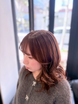 ピュア ポイント 和光店(PURE POINT) ブリーチ後カラーpink brown