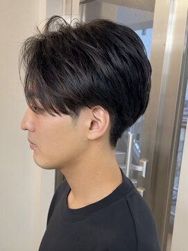 ガーデンタチカワネクスト(garden tachikawa next) 大人男子ナチュラルセンターパート毛流れパーマ似合わせ20代30代