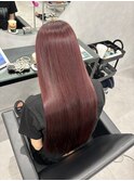 ワインレッドボルドーカラーダブルカラーブリーチ成増