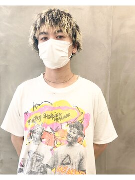 ソーコ 渋谷(SOCO) ＊【SUN】ツイストパーマ伸びかけブリーチ