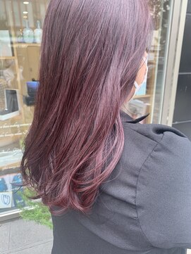 アコテアット ヘア(acote @) 【韓国/ダブルカラー】ハイライト×チェリーブロッサム