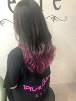 ヘアサロン レリー(hair salon relie) 【カラー】ピンクグラデーション　ブリーチあり　relie 【下関】