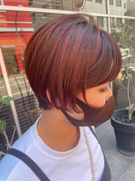 ビーワールド(B WORLD) ブラットオレンジのコンパクトショート【藤枝/髪質改善】