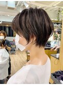 30代/40代/50代小顔前下がりショートボブ【中村】