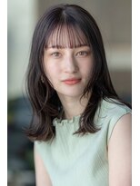 オースティン 登戸向ケ丘遊園(AUSTIN)&nbsp;大人かわいい前髪セシルカットココアブラウンフリンジウェーブ