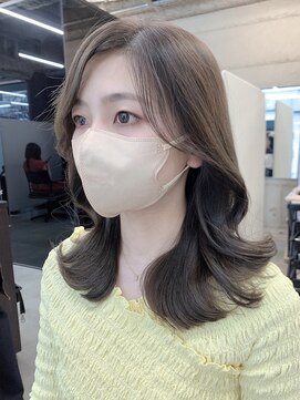 アリュウル 表参道(ALLURE) 【韓国くびれヘア】【透明感ベージュ】水越