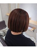 大人可愛い☆グレーピンク白髪ぼかしハイライト【イシマル】