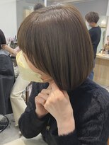 ジル ヘアデザイン ナンバ(JILL Hair Design NAMBA) olive beige♪/ショートボブ/透明感カラー/シアーカラー