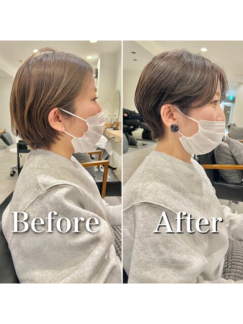 ハンサムショートのBefore→After【田中郁矢】