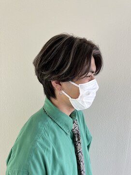 ゴットフロー(GOTTO FLOW) メンズハイライト/センターパート/マッシュウルフ