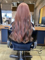 ケシキ 佐賀(keshiki)&nbsp;ペールピンク×グレージュ　ハイトーンカラー【イメチェン】