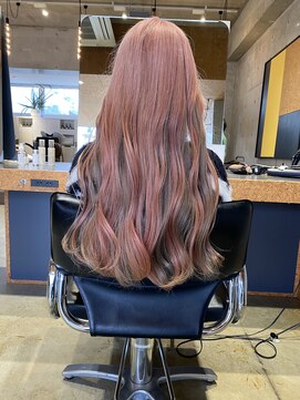 ケシキ 佐賀(keshiki) ペールピンク×グレージュ ハイトーンカラー【イメチェン】