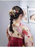 ★ドライフラワーをたくさん散りばめた編み下ろしの袴スタイル★