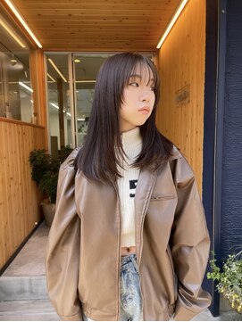 オアシス(oasis) 【oasisマミ】透明感抜群暗めベージュカラー/レイヤーカット