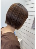 +＊～ストレート施術【外ハネあご下ボブ】～＊+