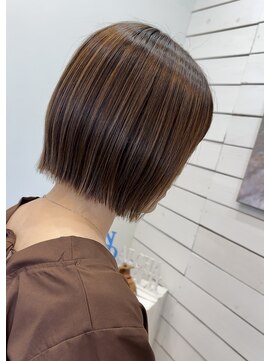 ラニハナクドウ(lanihana.kudo) +＊～ストレート施術【外ハネあご下ボブ】～＊+