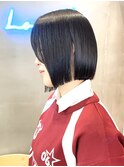 メルティカラー似合わせカットウェーブミディアム縮毛矯正ボブ
