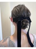 大人可愛いまとめ髪アレンジ