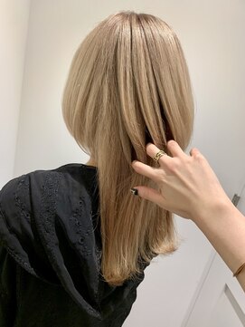 アズールサン 草加西口店(azule-sun) トリプルカラー,レイヤーカット,透明感ベージュ,【草加】