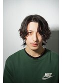 セミロングスパイラルパーマ