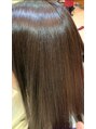 アグ ヘアー カナ 気仙沼店(Agu hair qana) 柔らかストレート既ストレート部や既染部は優しめの薬剤で!